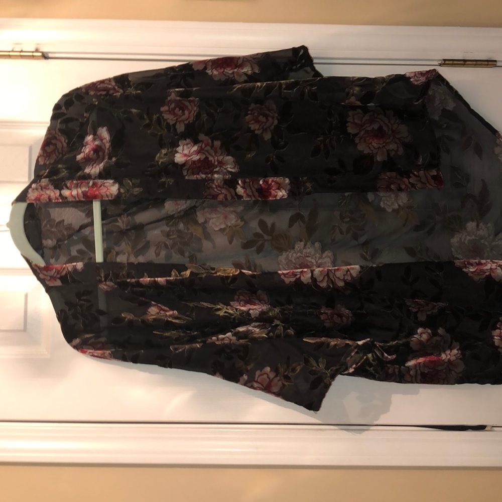 Sheer with velvet comodo